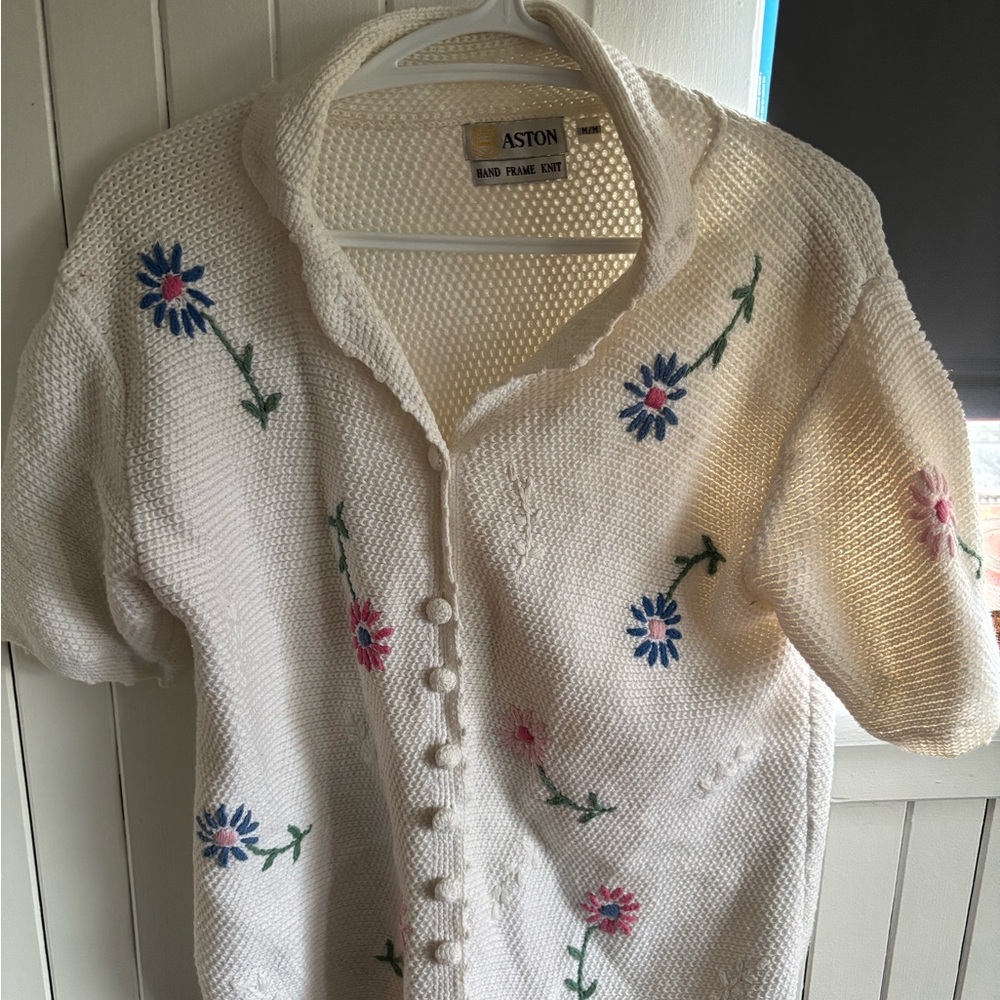 Easton Women's Cream Floral Cardigan